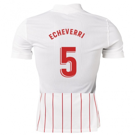 Herren Fußball Isabella Echeverri #5 Weiß Heimtrikot Trikot 2021/22 T-Shirt
