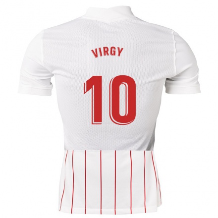 Herren Fußball Virgy #10 Weiß Heimtrikot Trikot 2021/22 T-Shirt