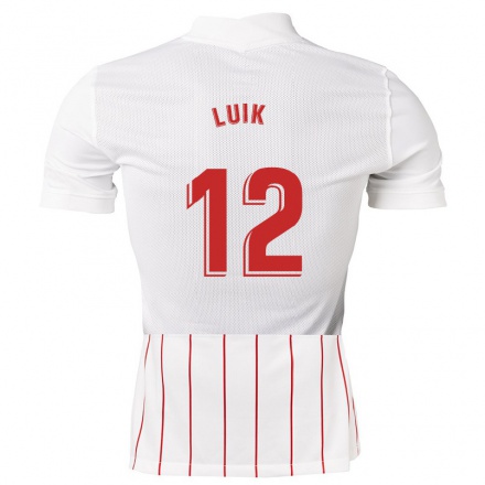 Herren Fußball Aivi Luik #12 Weiß Heimtrikot Trikot 2021/22 T-Shirt
