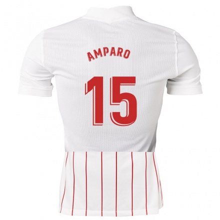 Herren Fußball Amparo #15 Weiß Heimtrikot Trikot 2021/22 T-shirt