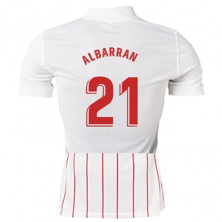 Herren Fußball Maite Albarran #21 Weiß Heimtrikot Trikot 2021/22 T-Shirt