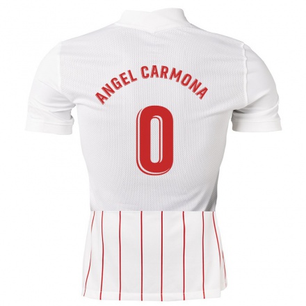 Herren Fußball Jose Angel Carmona #0 Weiß Heimtrikot Trikot 2021/22 T-Shirt
