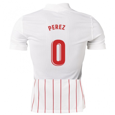 Herren Fußball Pablo Perez #0 Weiß Heimtrikot Trikot 2021/22 T-Shirt