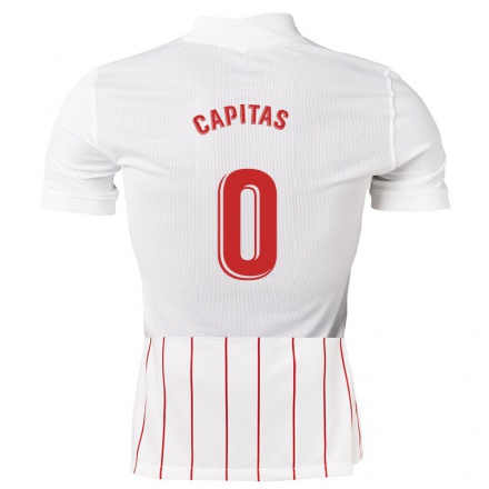 Herren Fußball Miguel Capitas #0 Weiß Heimtrikot Trikot 2021/22 T-Shirt