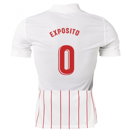 Herren Fußball Marcelo Exposito #0 Weiß Heimtrikot Trikot 2021/22 T-Shirt