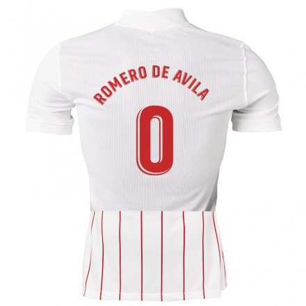 Herren Fußball Ivan Romero de Avila #0 Weiß Heimtrikot Trikot 2021/22 T-Shirt
