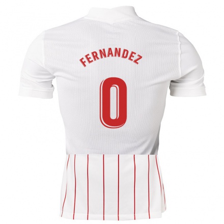 Herren Fußball Alexandro Fernandez #0 Weiß Heimtrikot Trikot 2021/22 T-Shirt