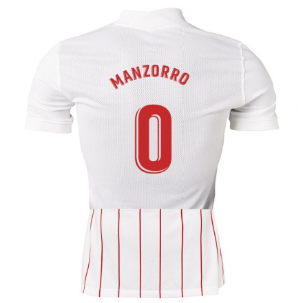 Herren Fußball Manuel Manzorro #0 Weiß Heimtrikot Trikot 2021/22 T-Shirt