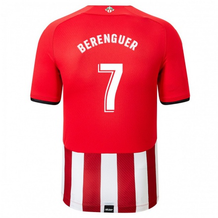 Herren Fußball Alex Berenguer #7 Rot-Weib Heimtrikot Trikot 2021/22 T-Shirt