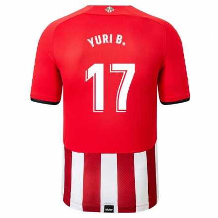 Herren Fußball Yuri Berchiche #17 Rot-Weib Heimtrikot Trikot 2021/22 T-Shirt