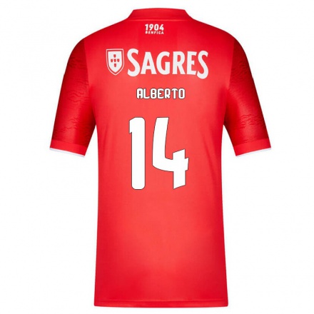 Herren Fußball Mariana Alberto #14 Rot Heimtrikot Trikot 2021/22 T-Shirt
