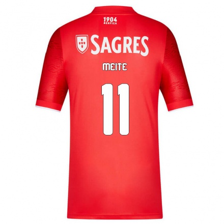 Herren Fußball Soualiho Meite #11 Rot Heimtrikot Trikot 2021/22 T-Shirt