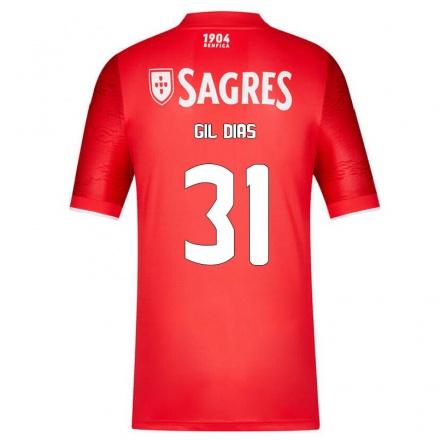 Herren Fußball Gil Dias #31 Rot Heimtrikot Trikot 2021/22 T-Shirt