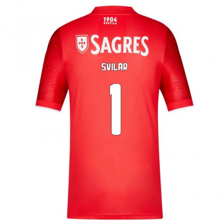 Herren Fußball Mile Svilar #1 Rot Heimtrikot Trikot 2021/22 T-Shirt