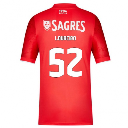 Herren Fußball Goncalo Loureiro #52 Rot Heimtrikot Trikot 2021/22 T-Shirt