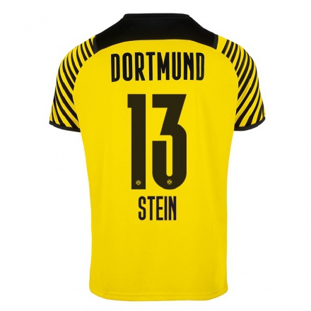Herren Fußball Daniel Stein #13 Gelb Heimtrikot Trikot 2021/22 T-Shirt