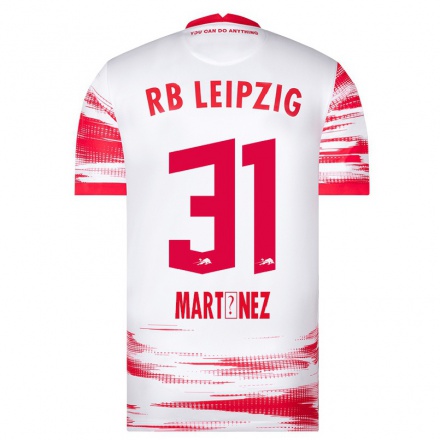 Herren Fußball Josep Martinez #31 Rot-Weib Heimtrikot Trikot 2021/22 T-Shirt
