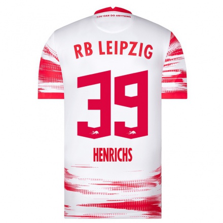 Herren Fußball Benjamin Henrichs #39 Rot-Weib Heimtrikot Trikot 2021/22 T-Shirt