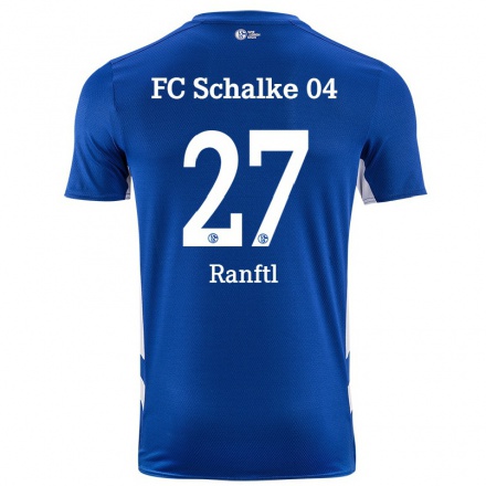 Herren Fußball Reinhold Ranftl #27 Königsblau Heimtrikot Trikot 2021/22 T-shirt