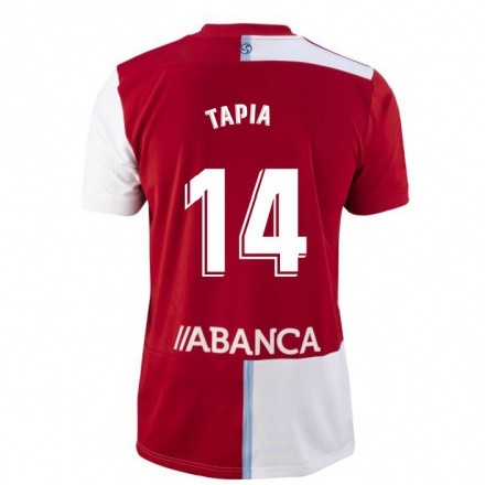 Herren Fußball Renato Tapia #14 Rot-Weib Auswärtstrikot Trikot 2021/22 T-Shirt