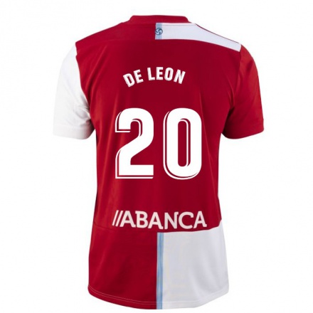 Herren Fußball Lautaro de Leon #20 Rot-Weib Auswärtstrikot Trikot 2021/22 T-Shirt