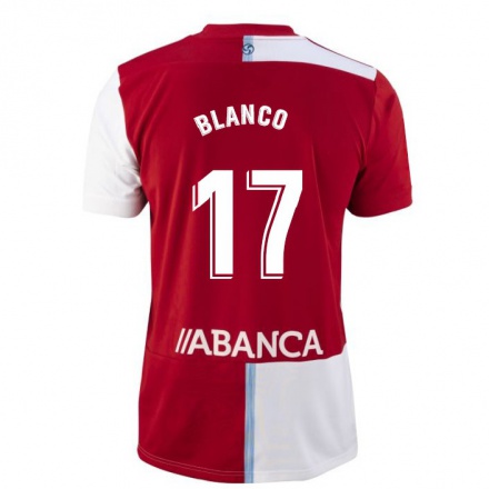 Herren Fußball Raul Blanco #17 Rot-Weib Auswärtstrikot Trikot 2021/22 T-Shirt