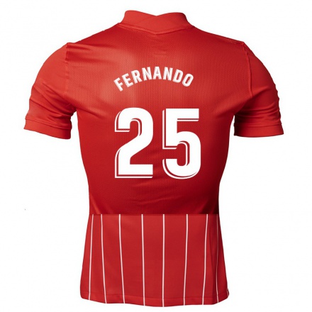 Herren Fußball Fernando Reges #25 Dunkelrot Auswärtstrikot Trikot 2021/22 T-Shirt