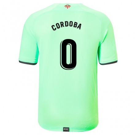 Herren Fußball Inigo Cordoba #0 Hellgrün Auswärtstrikot Trikot 2021/22 T-Shirt