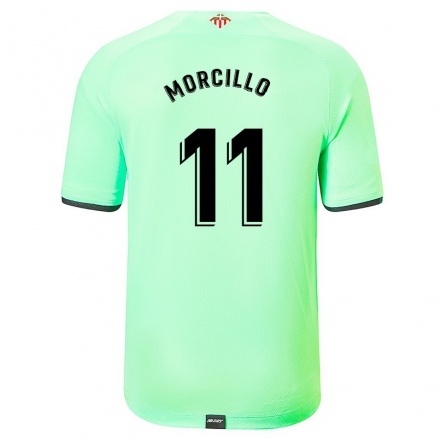 Herren Fußball Jon Morcillo #11 Hellgrün Auswärtstrikot Trikot 2021/22 T-Shirt