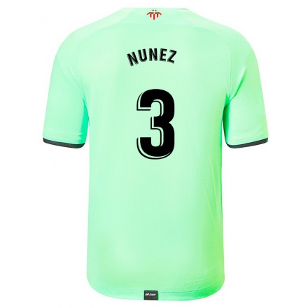 Herren Fußball Unai Nunez #3 Hellgrün Auswärtstrikot Trikot 2021/22 T-Shirt