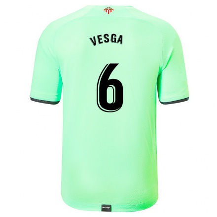 Herren Fußball Mikel Vesga #6 Hellgrün Auswärtstrikot Trikot 2021/22 T-Shirt