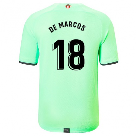 Herren Fußball Oscar de Marcos #18 Hellgrün Auswärtstrikot Trikot 2021/22 T-Shirt