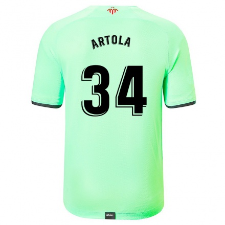 Herren Fußball Juan Artola #34 Hellgrün Auswärtstrikot Trikot 2021/22 T-Shirt