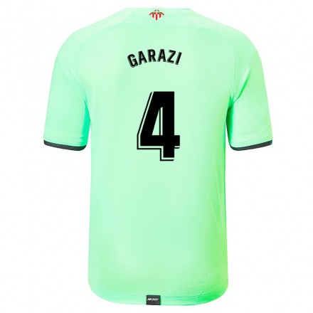 Herren Fußball Garazi #4 Hellgrün Auswärtstrikot Trikot 2021/22 T-Shirt