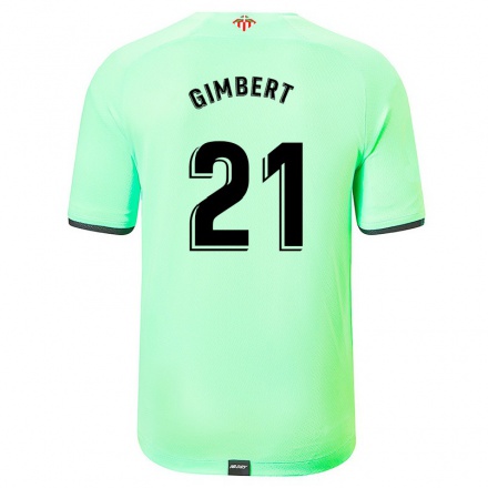 Herren Fußball Vanesa Gimbert #21 Hellgrün Auswärtstrikot Trikot 2021/22 T-Shirt