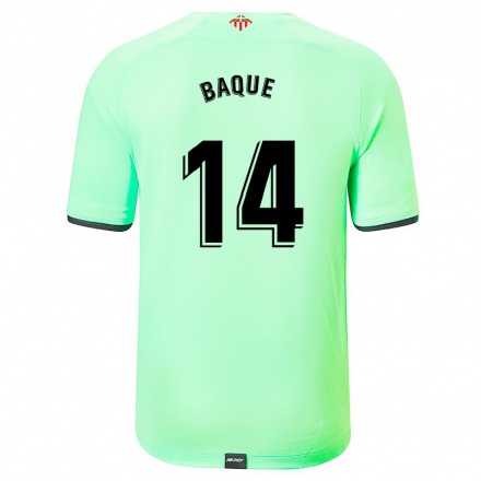 Herren Fußball Inigo Baque #14 Hellgrün Auswärtstrikot Trikot 2021/22 T-Shirt