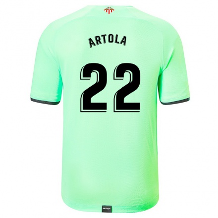 Herren Fußball Juan Artola #22 Hellgrün Auswärtstrikot Trikot 2021/22 T-Shirt