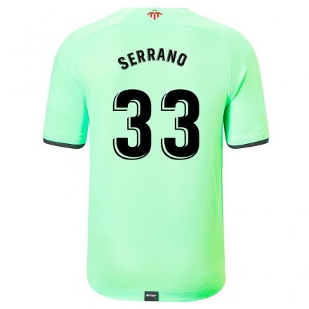 Herren Fußball Nico Serrano #33 Hellgrün Auswärtstrikot Trikot 2021/22 T-Shirt