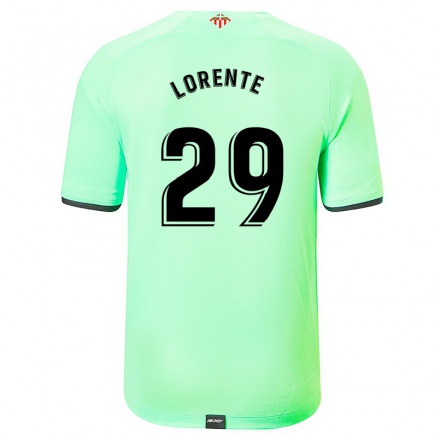Herren Fußball Ander Lorente #29 Hellgrün Auswärtstrikot Trikot 2021/22 T-Shirt