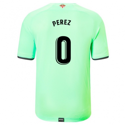 Herren Fußball Unai Perez #0 Hellgrün Auswärtstrikot Trikot 2021/22 T-Shirt