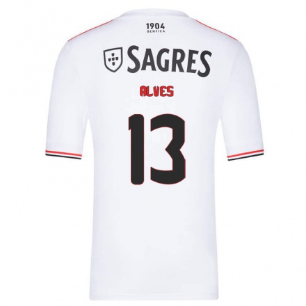 Herren Fußball Lucia Alves #13 Weiß Auswärtstrikot Trikot 2021/22 T-Shirt