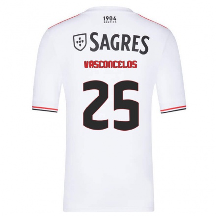 Herren Fußball Jassie Vasconcelos #25 Weiß Auswärtstrikot Trikot 2021/22 T-Shirt