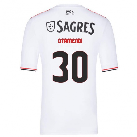 Herren Fußball Nicolas Otamendi #30 Weiß Auswärtstrikot Trikot 2021/22 T-Shirt