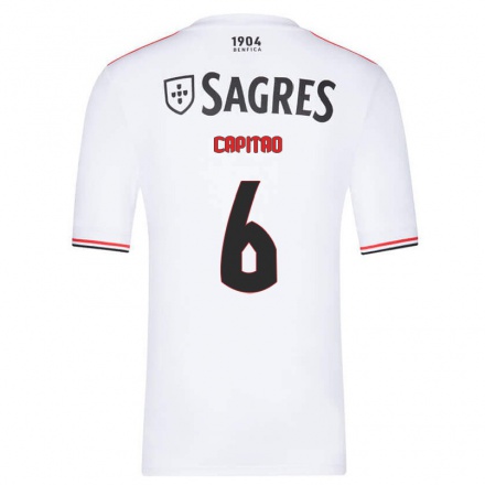 Herren Fußball Diogo Capitao #6 Weiß Auswärtstrikot Trikot 2021/22 T-Shirt