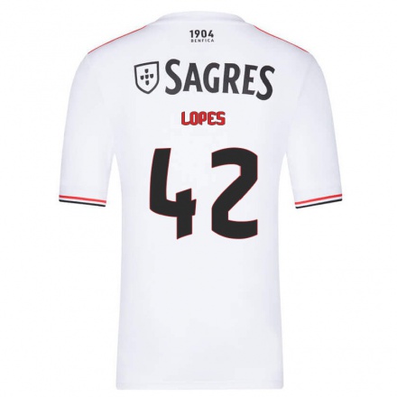Herren Fußball Luis Lopes #42 Weiß Auswärtstrikot Trikot 2021/22 T-Shirt