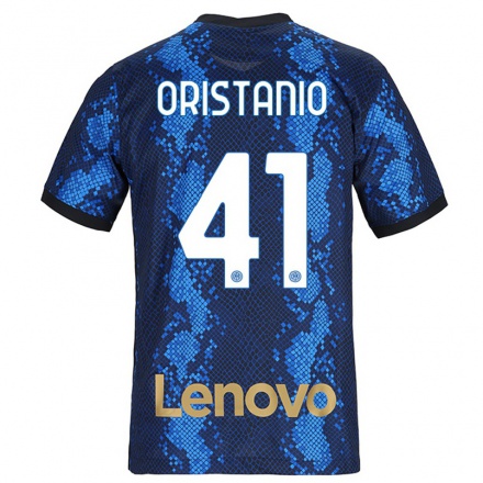 Herren Fußball Gaetano Oristanio #41 Dunkelblau Heimtrikot Trikot 2021/22 T-Shirt