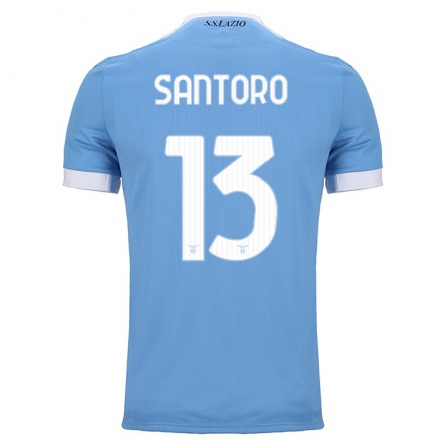Herren Fußball Martina Santoro #13 Blau Heimtrikot Trikot 2021/22 T-Shirt