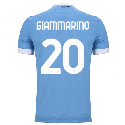 Herren Fußball Virginia Di Giammarino #20 Blau Heimtrikot Trikot 2021/22 T-Shirt