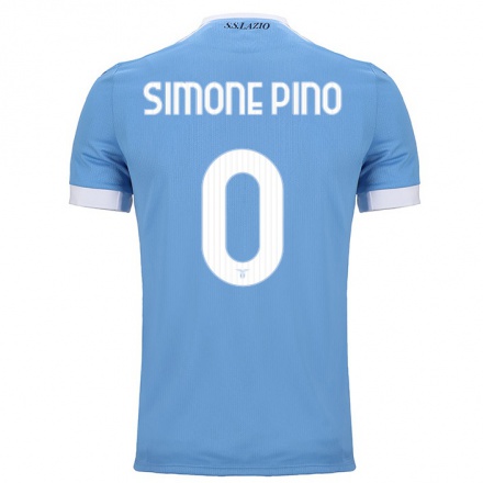 Herren Fußball Salvatore Simone Pino #0 Blau Heimtrikot Trikot 2021/22 T-Shirt