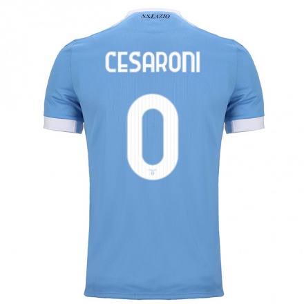 Herren Fußball Nicolo Cesaroni #0 Blau Heimtrikot Trikot 2021/22 T-Shirt